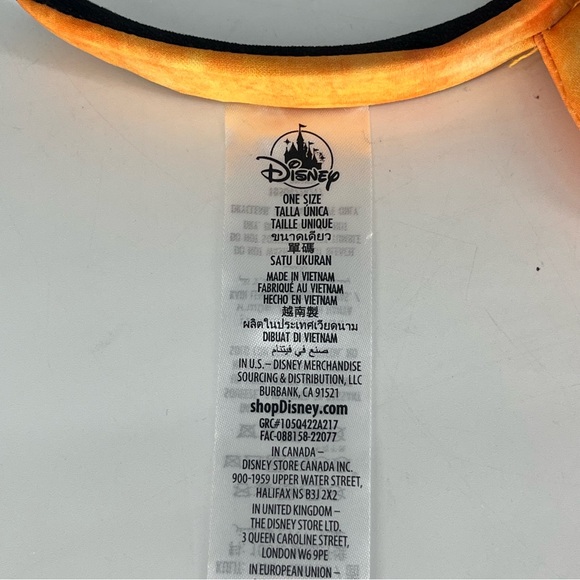 DISNEY PARKS NWT MINNIE MOUSE EARS HEADBAND HALLOWEEN ORANGE BLACK - Picture 6 of 6